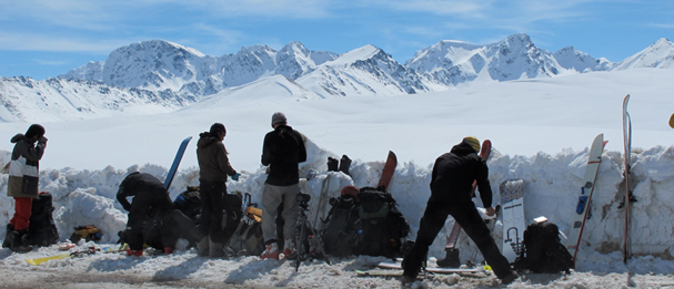 ski touring and freeride skiing in Suusamyr, kyrgyzstan